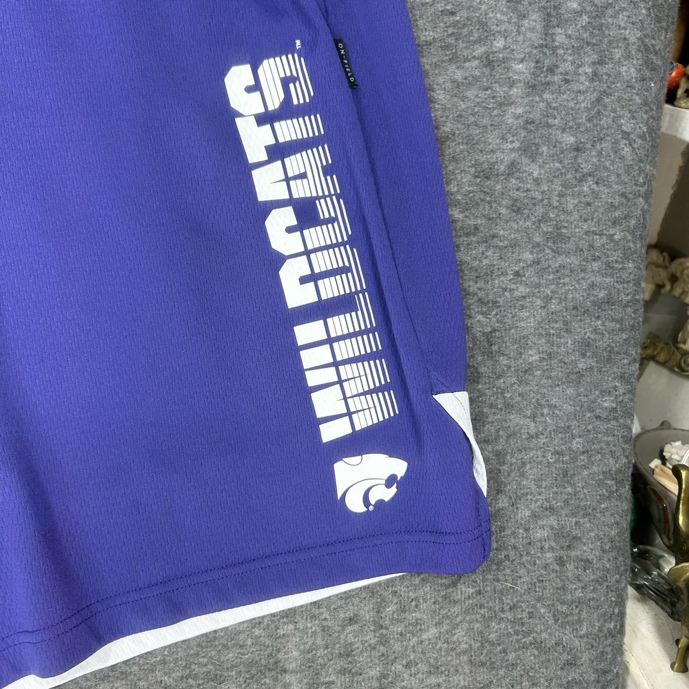 Nike kansas state wildcats Shorts Men's 2XL Purple On Field Dri-Fit Team issue - Picture 2 of 16